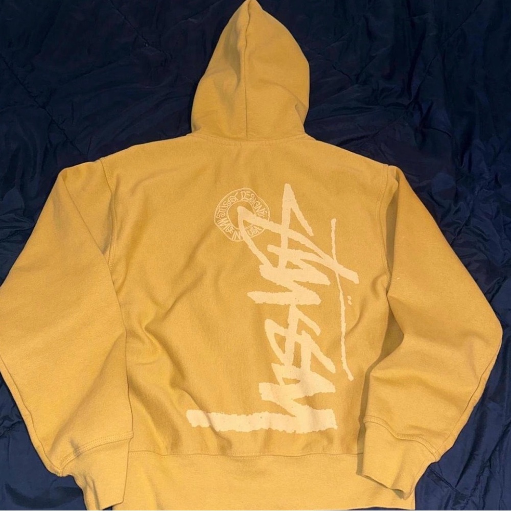 Stussy Mustard Zip-Up Hoodie